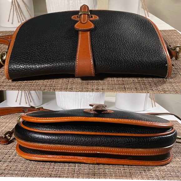 ❤️SOLD❤️ Vintage Dooney & Bourke Black Equestrian Over & Under Bag - Picture 6 of 8